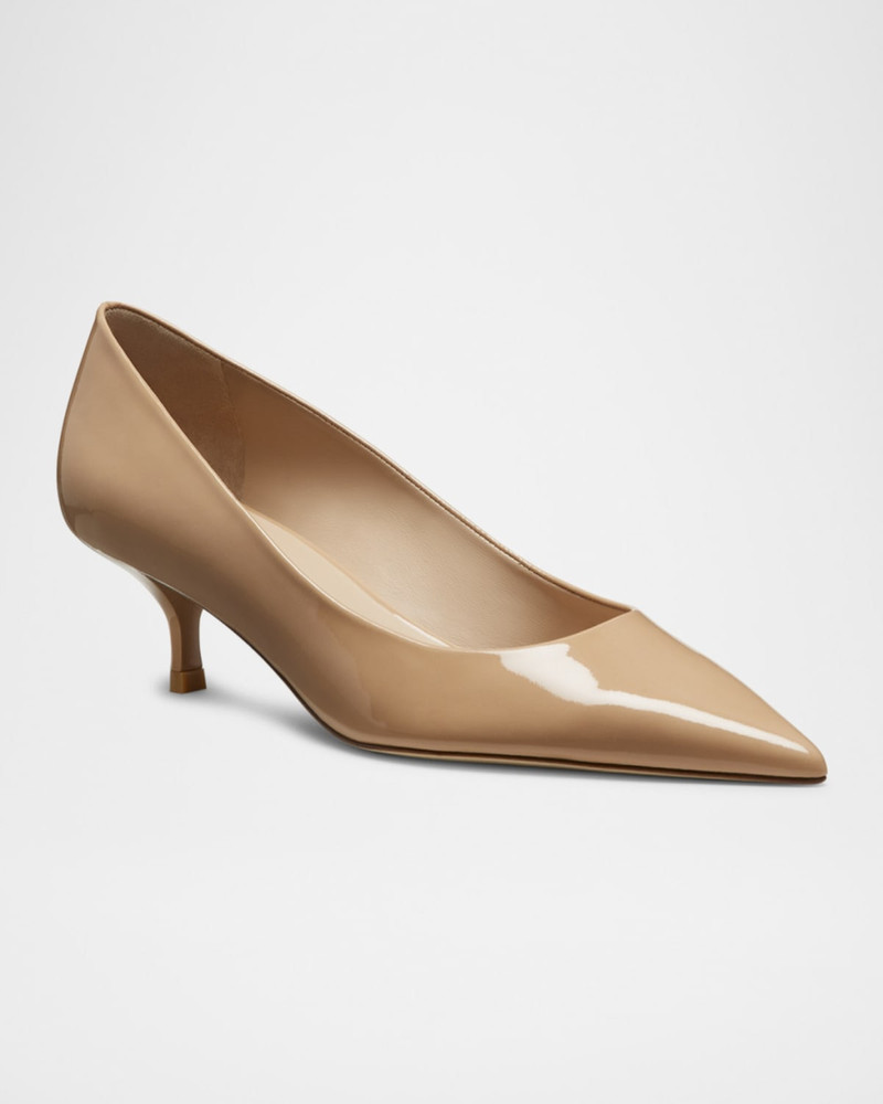 Stuart Weitzman Stuart Patent Kitten Pumps outlook