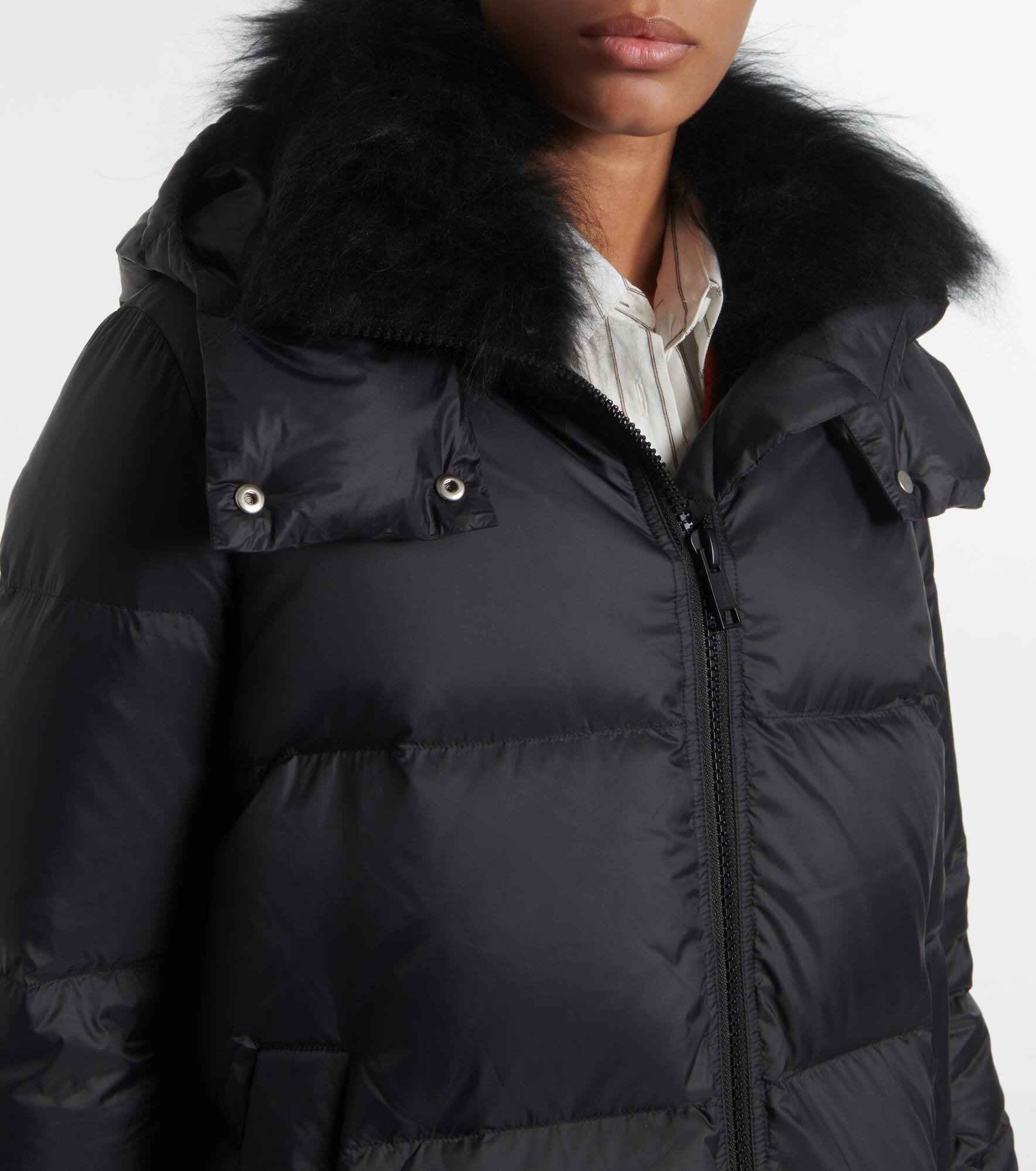 Quilted down jacket - 4