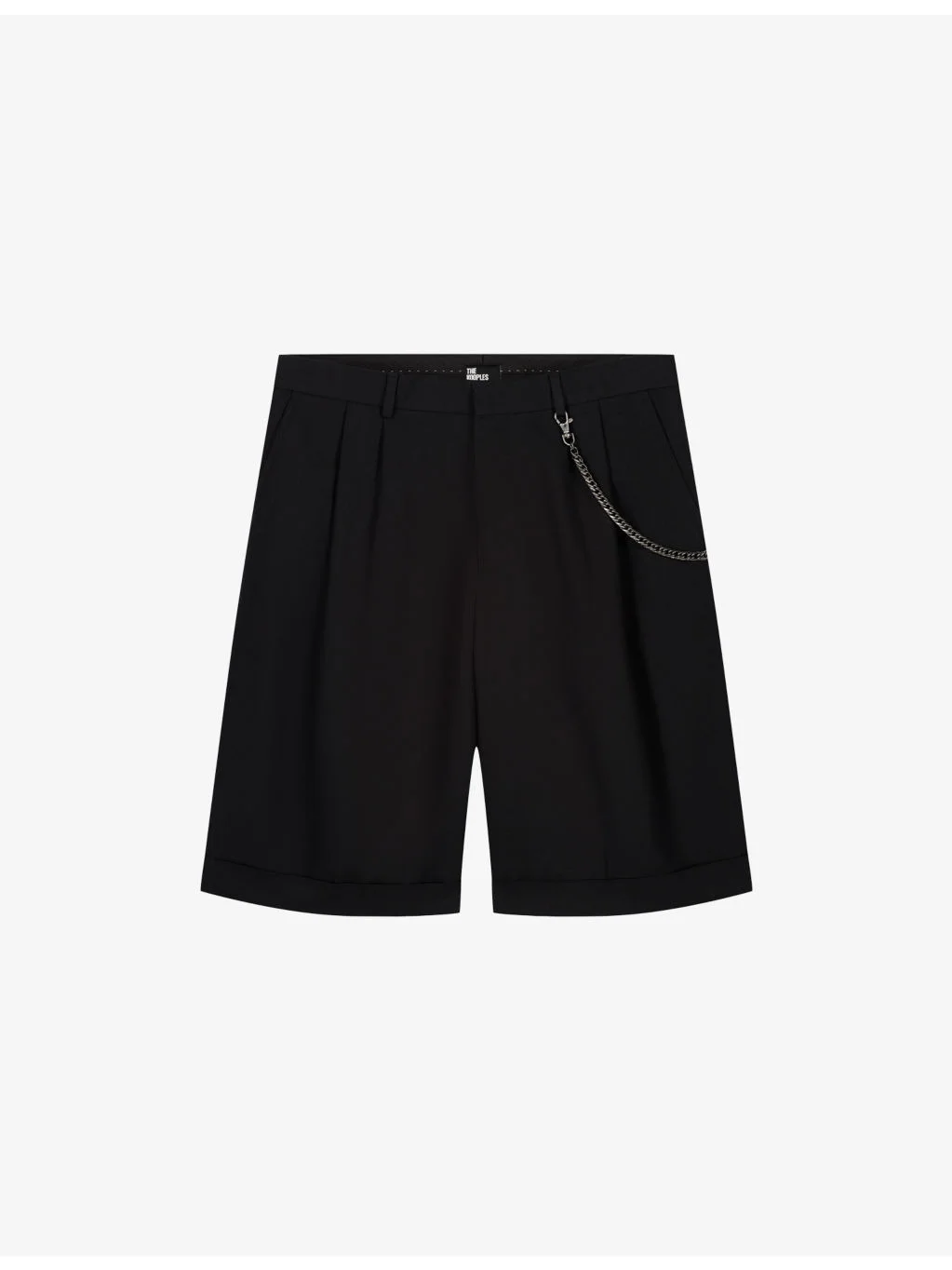 Straight-Leg Chain-Embellished Cotton-Blend Shorts - 1