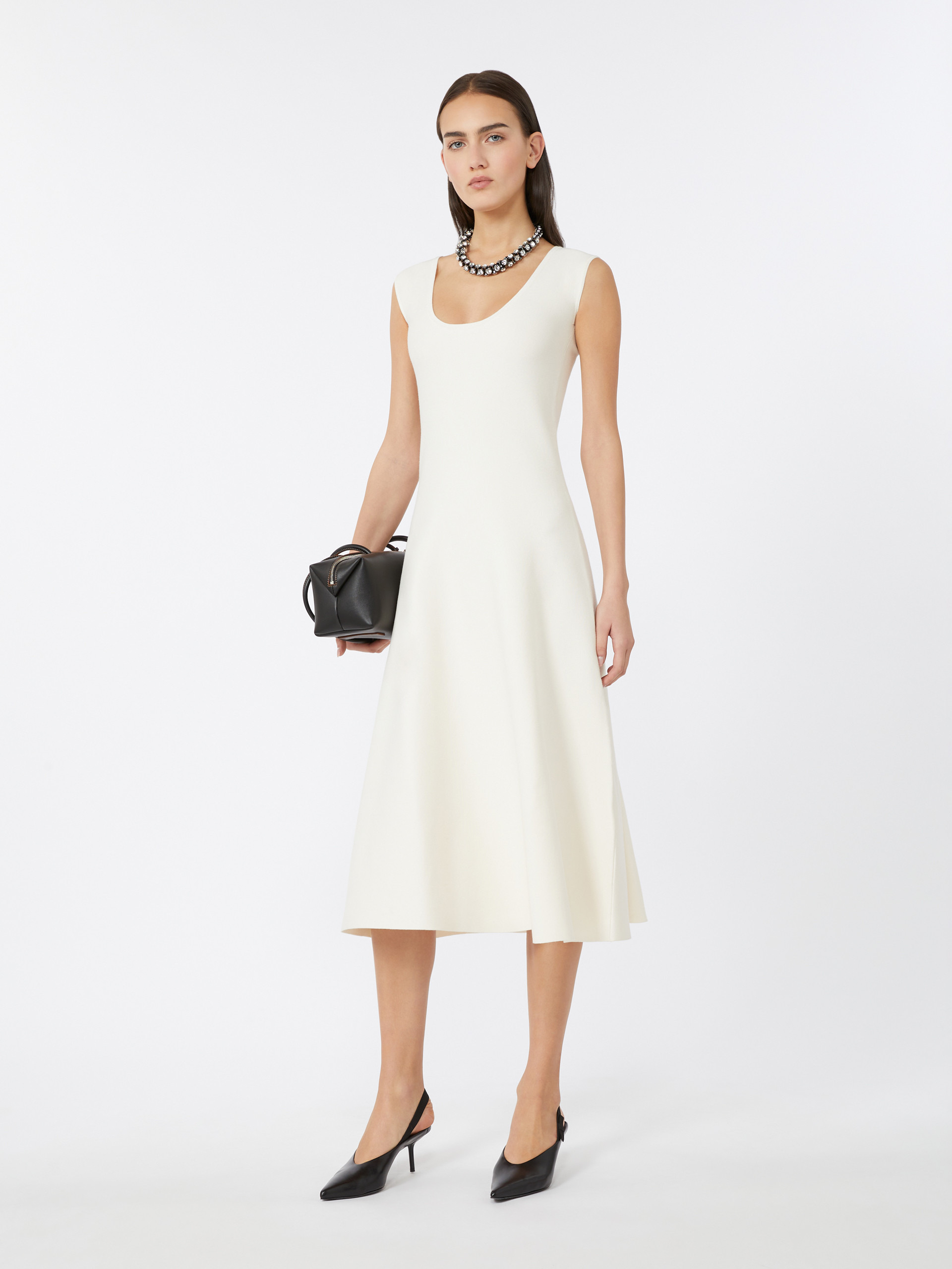 FURETTO Stretch viscose calf-length dress - 2
