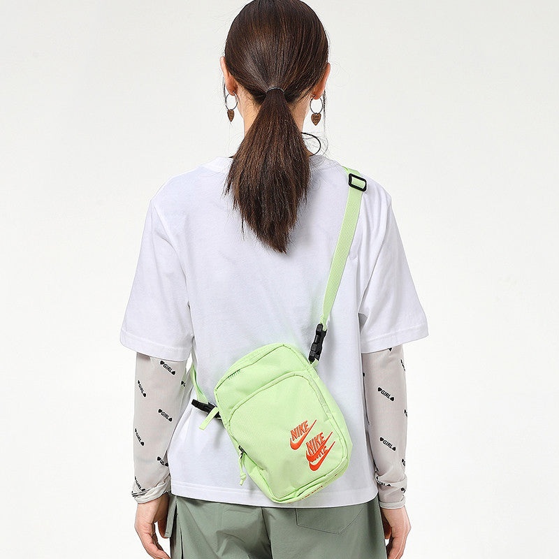 Nike Heritage Embroidered "Triple Logo" Sling Bag 'Light Lime Green' DH3080-383 - 5