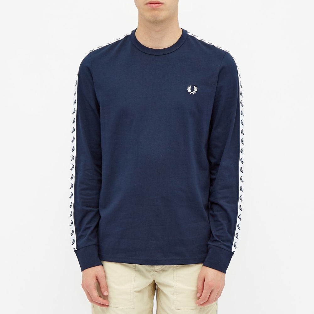 Fred Perry Authentic Long Sleeve Taped Tee - 4