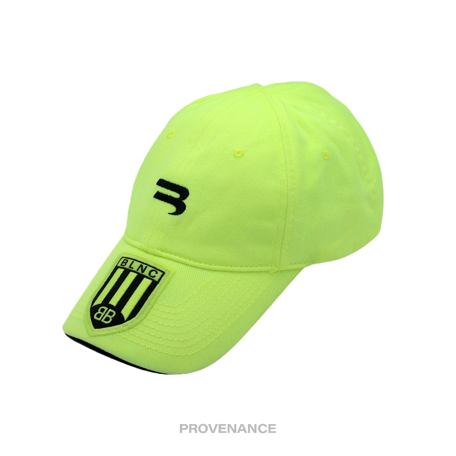 Balenciaga Soccer Crest Embroidered Logo Cap - Neon - 2