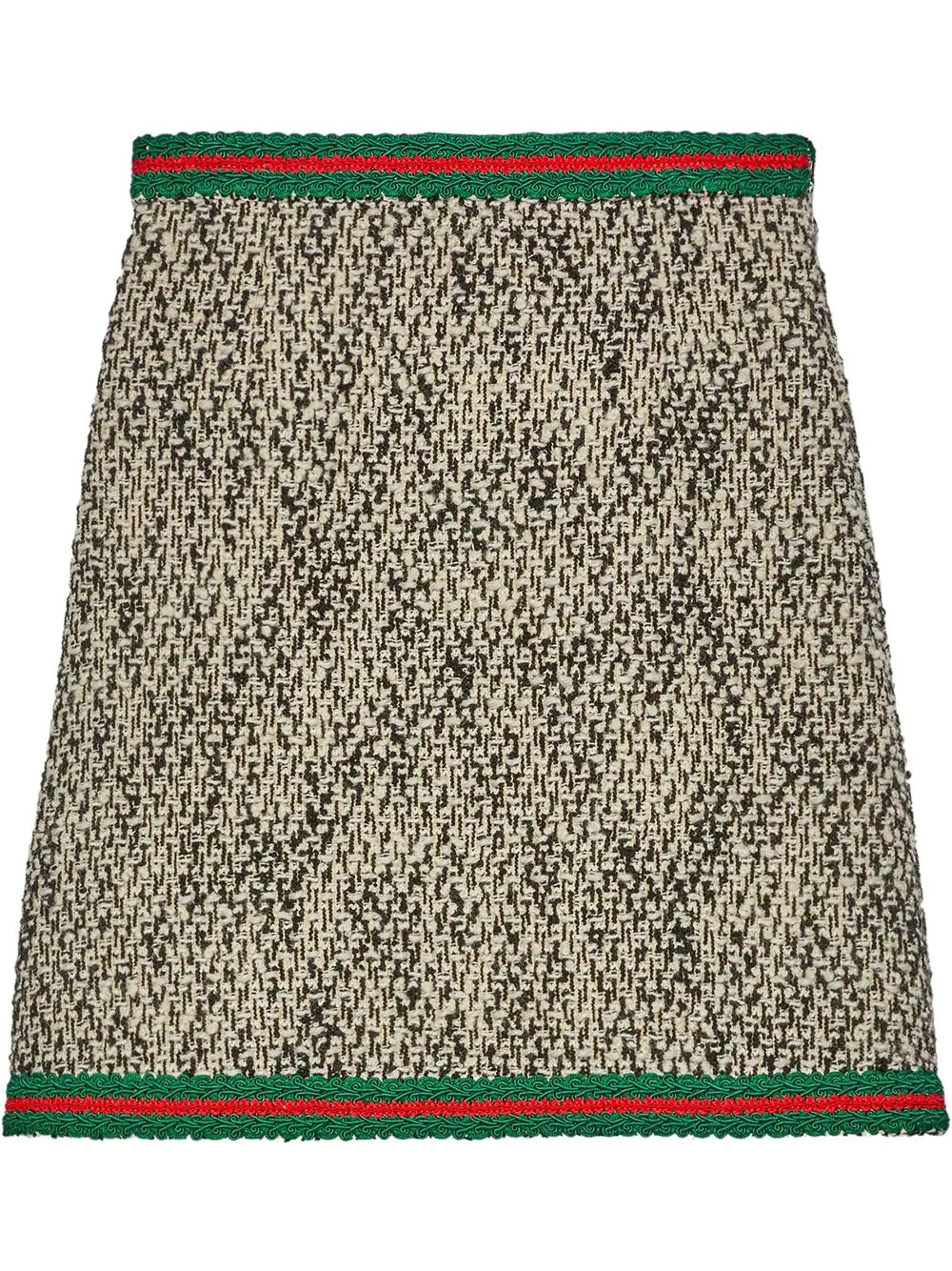 tweed Web stripe skirt - 1