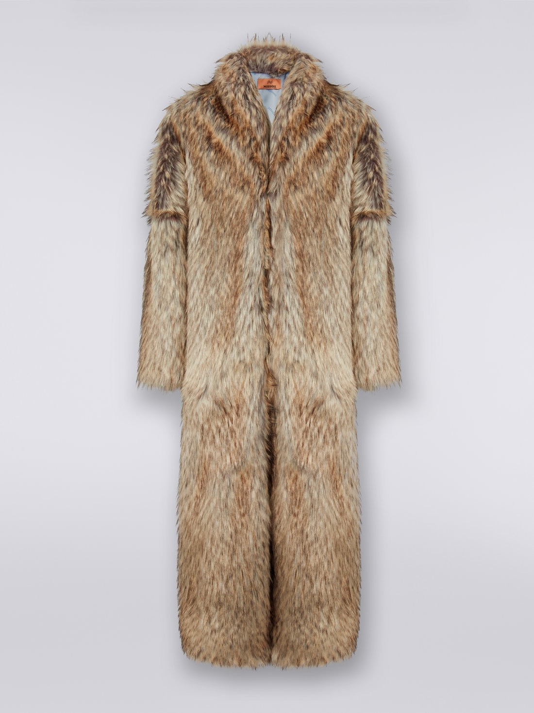 Long faux fur coat - 1