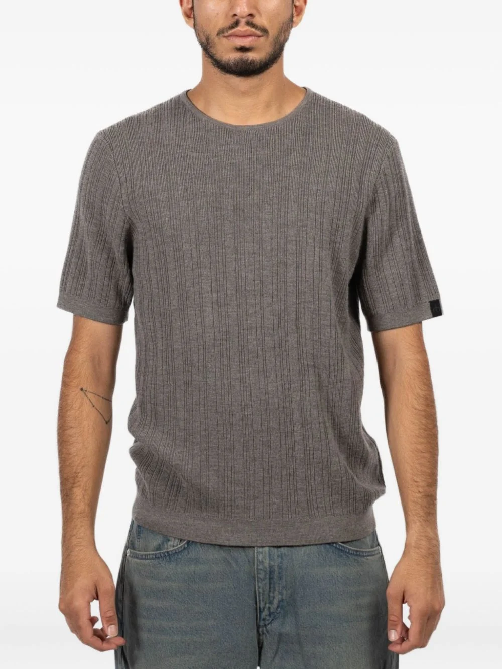 Crawford ribbed crew-neck T-shirt - 1