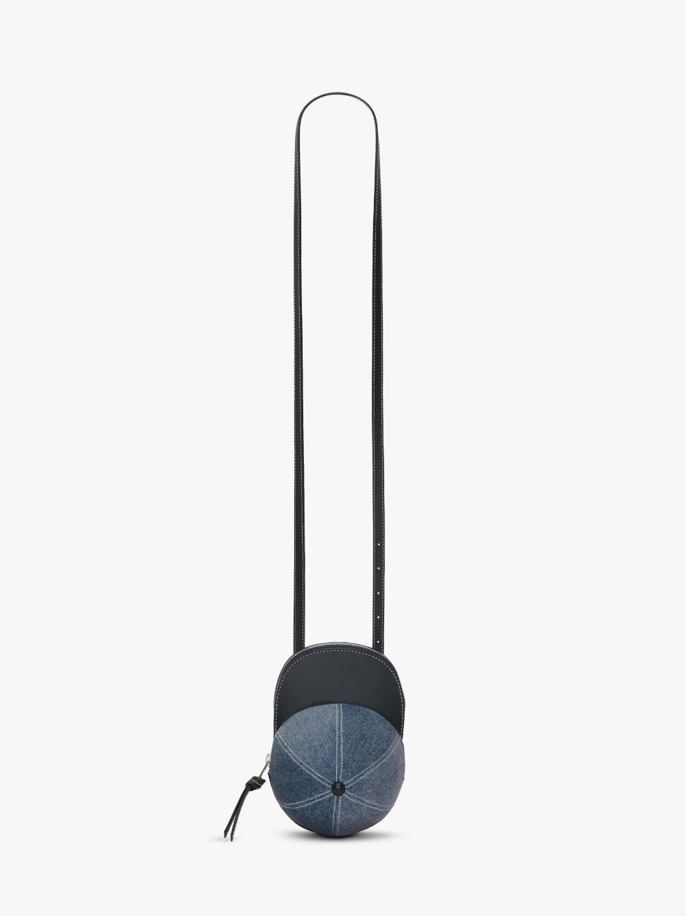 MEDIUM CAP BAG - VELVET PRINTED DENIM CROSSBODY BAG - 5