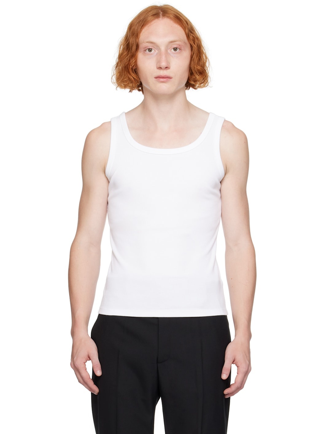 White Egonic Tank Top - 1