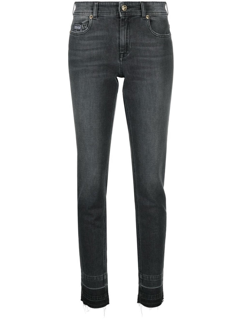 logo-patch skinny jeans 1