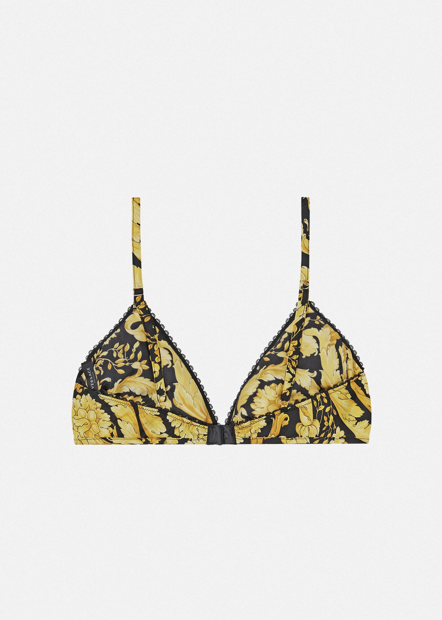 Barocco Print Silk Bralette - 3