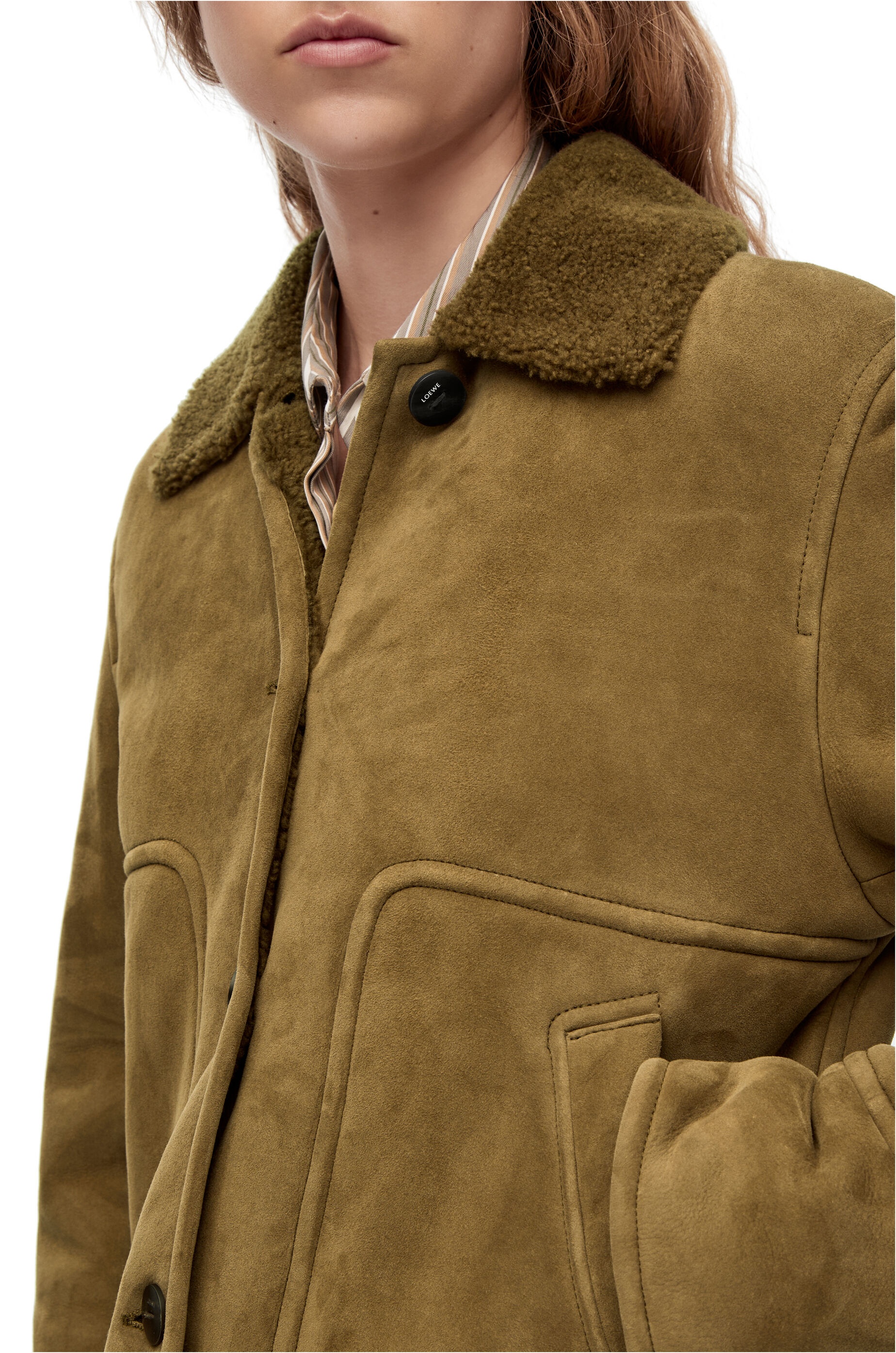 Short jacket in shearling - 5