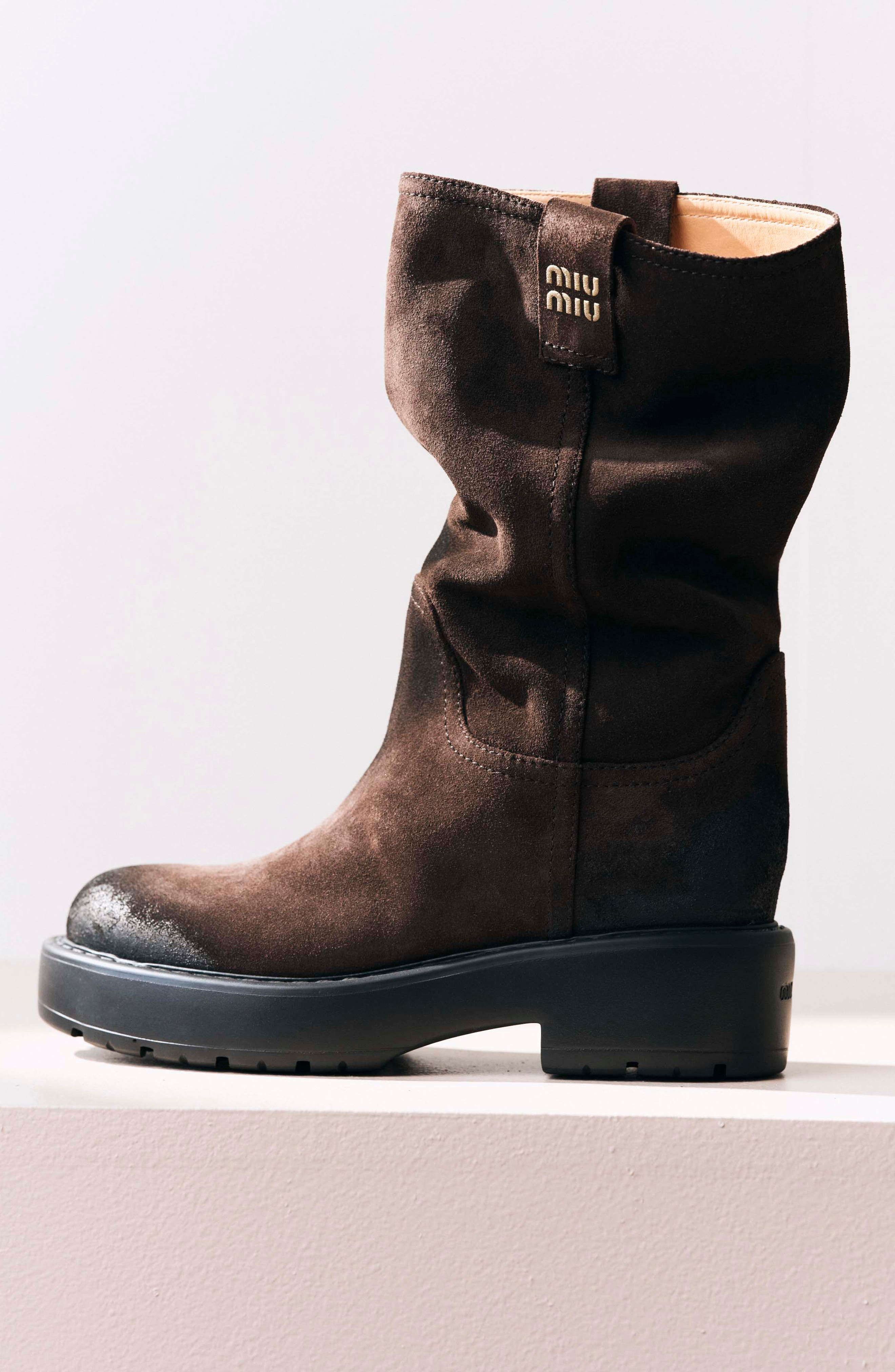 Miu Miu Work Boot in Moro at Nordstrom - 2