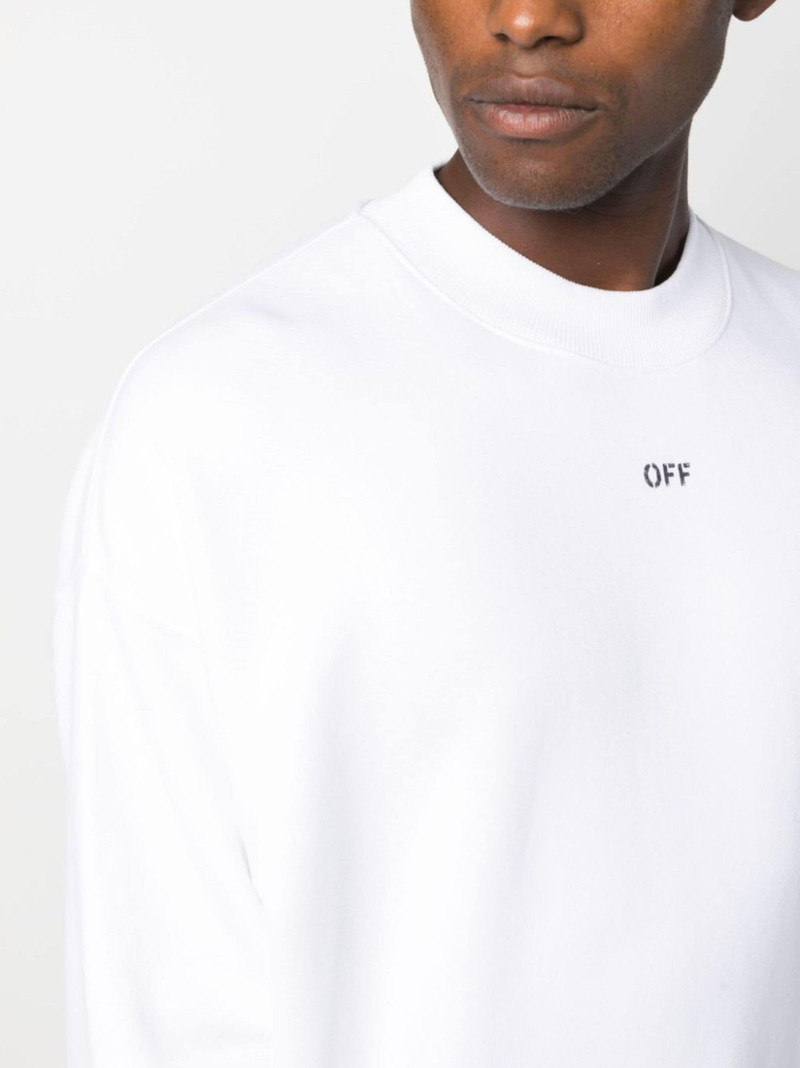 logo-print cotton sweatshirt 5