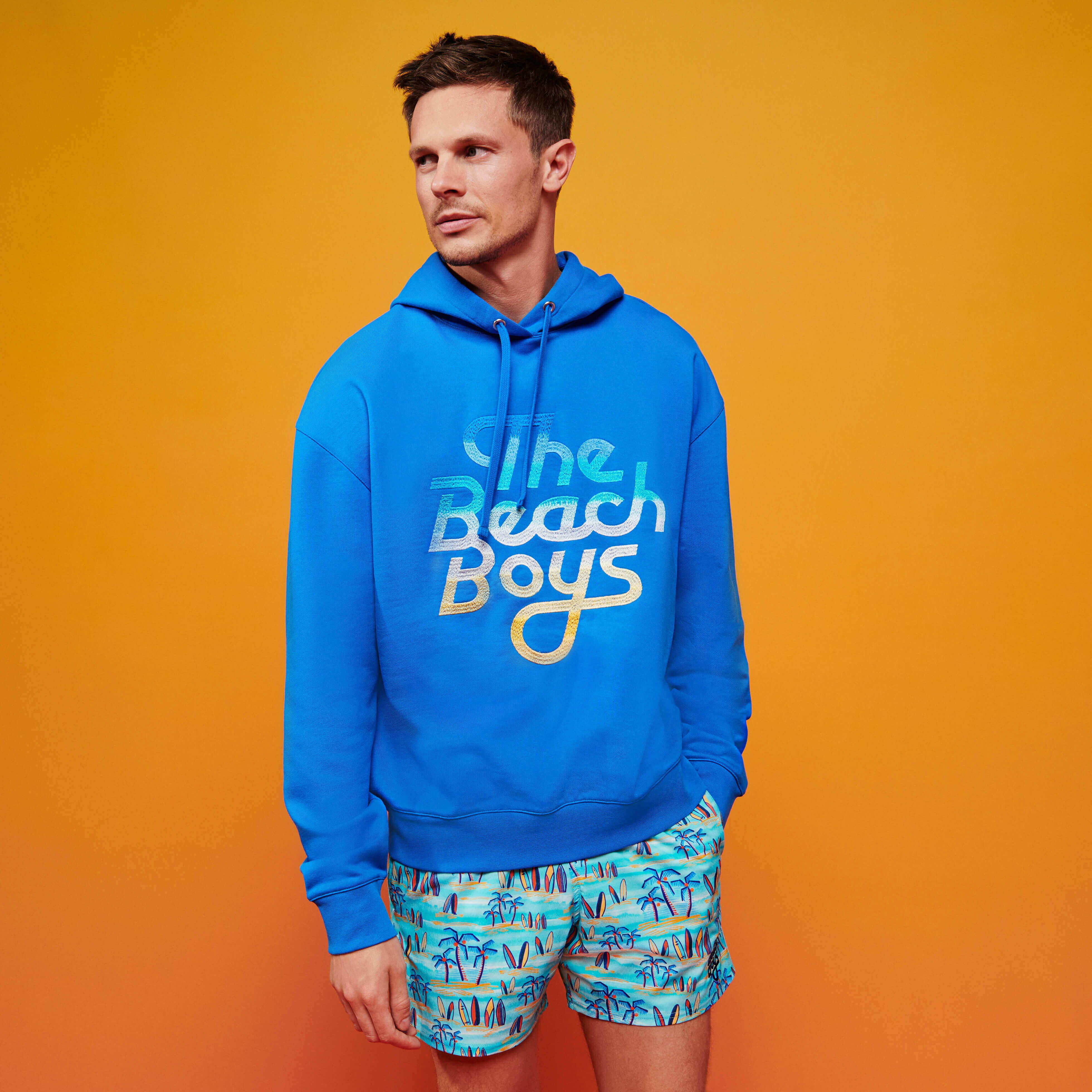 Men Hoodie Gradient Embroidered Logo - Vilebrequin x The Beach Boys - 6