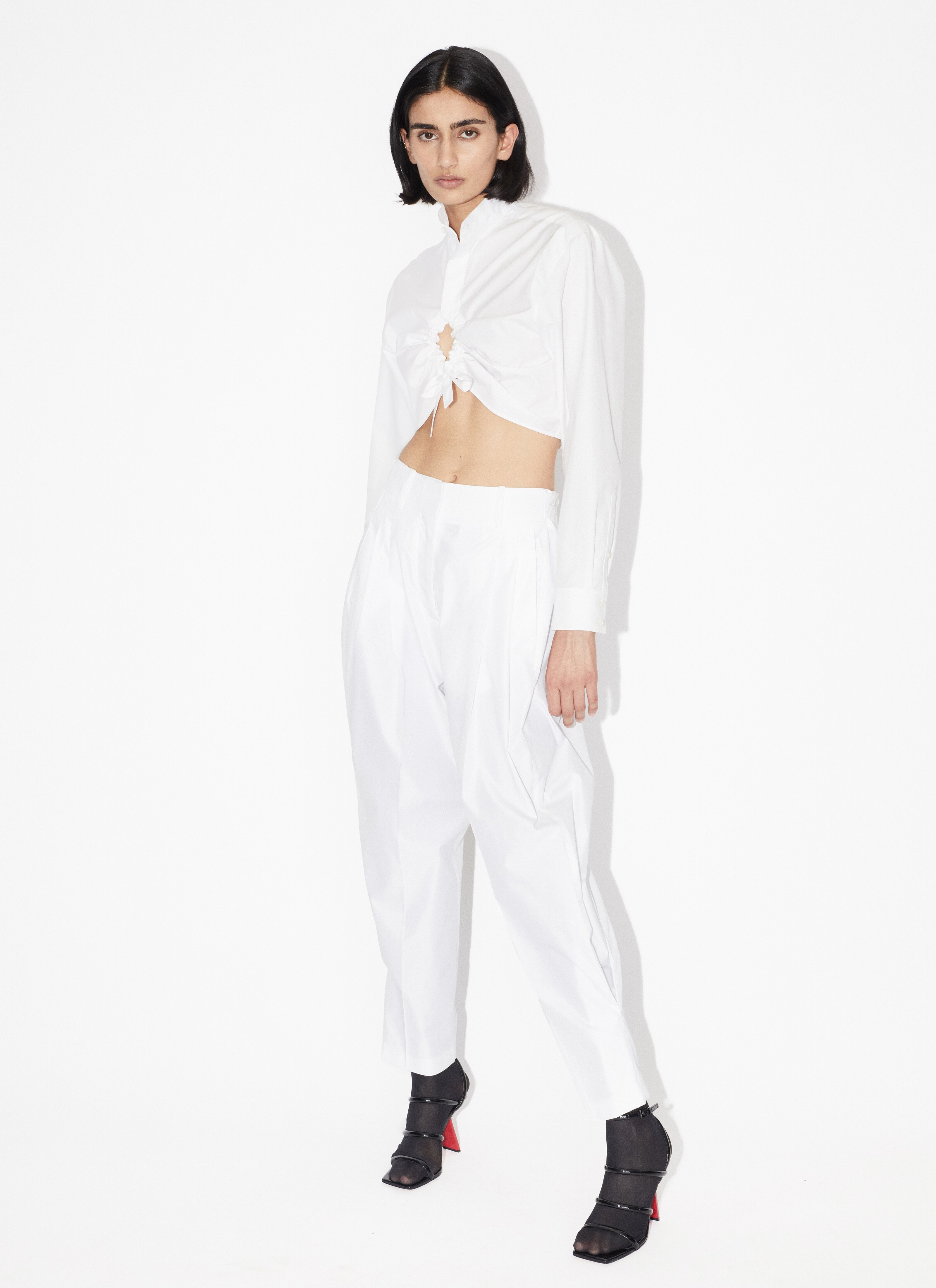 LOOSE POPLIN TROUSERS - 2
