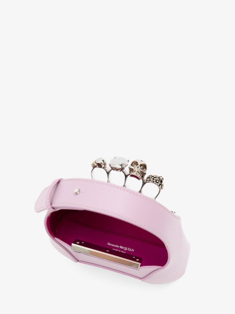 Women's The Jewelled Hobo Mini Bag in Antique Pink - 4
