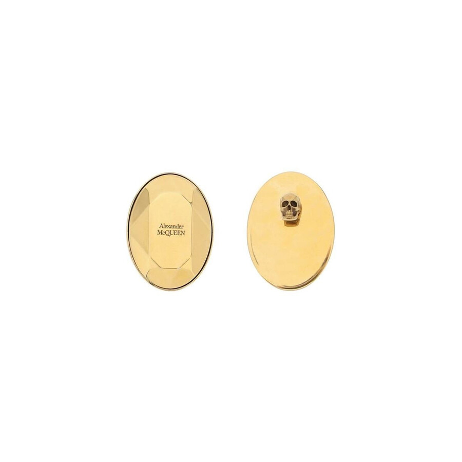 Alexander Mcqueen Stud Earrings With Faceted Stone - 2