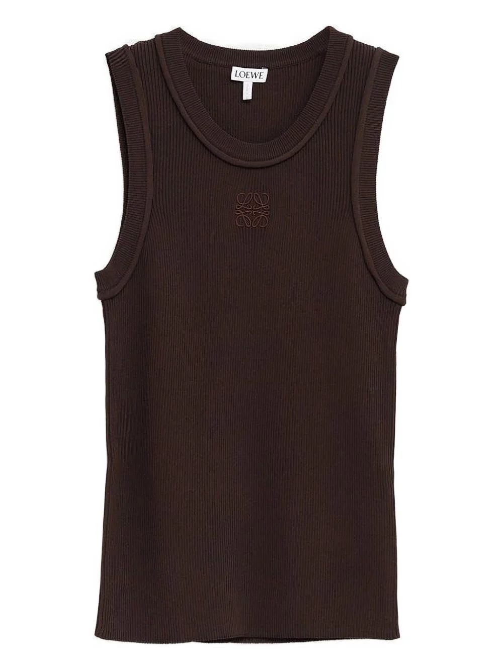 logo-embroidered tank top - 1