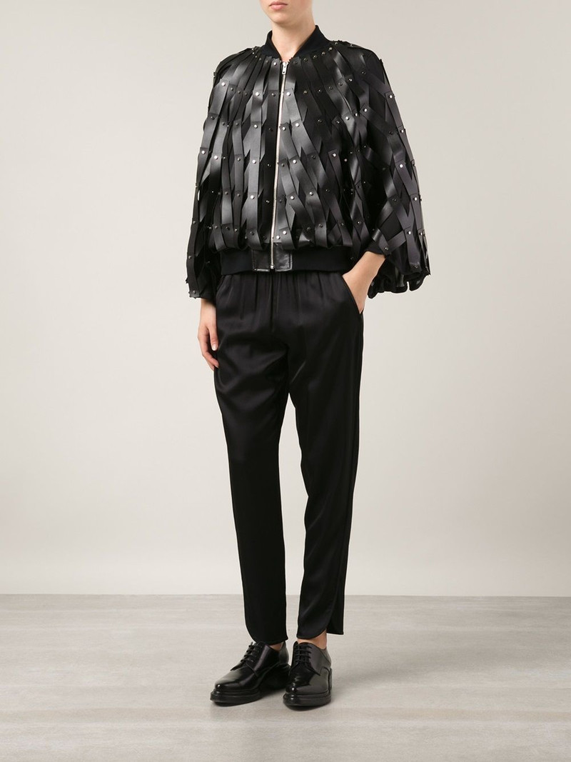 Noir Kei Ninomiya woven bomber jacket outlook