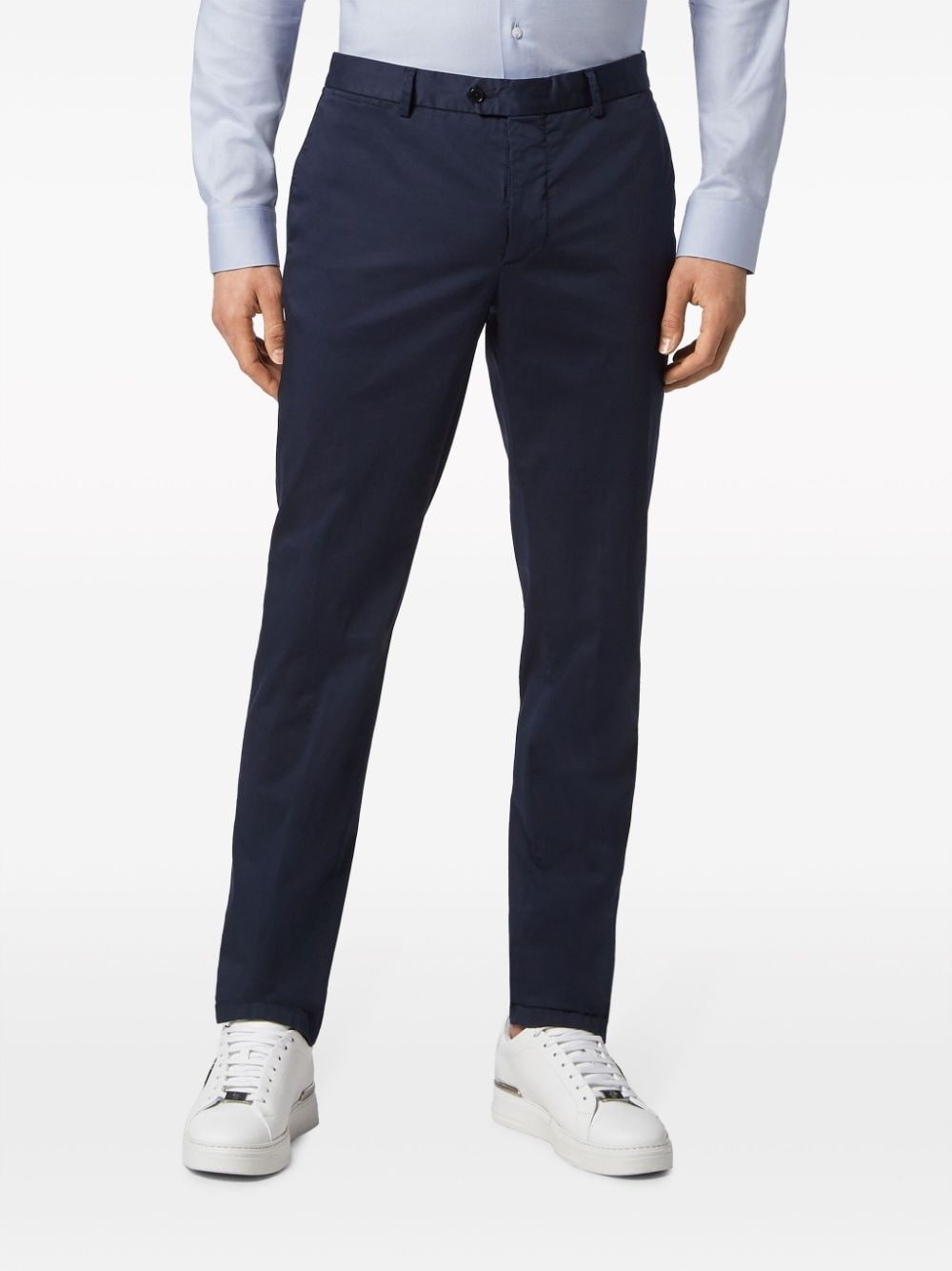 mid-rise slim-fit chinos - 3