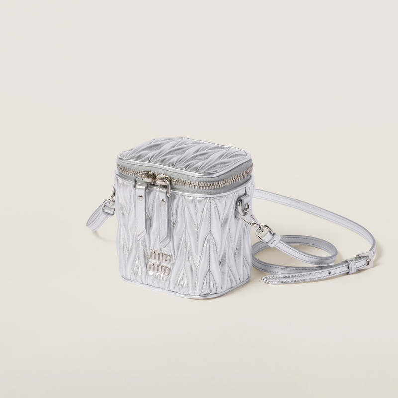 Miu Miu Matelassé nappa leather micro bag outlook