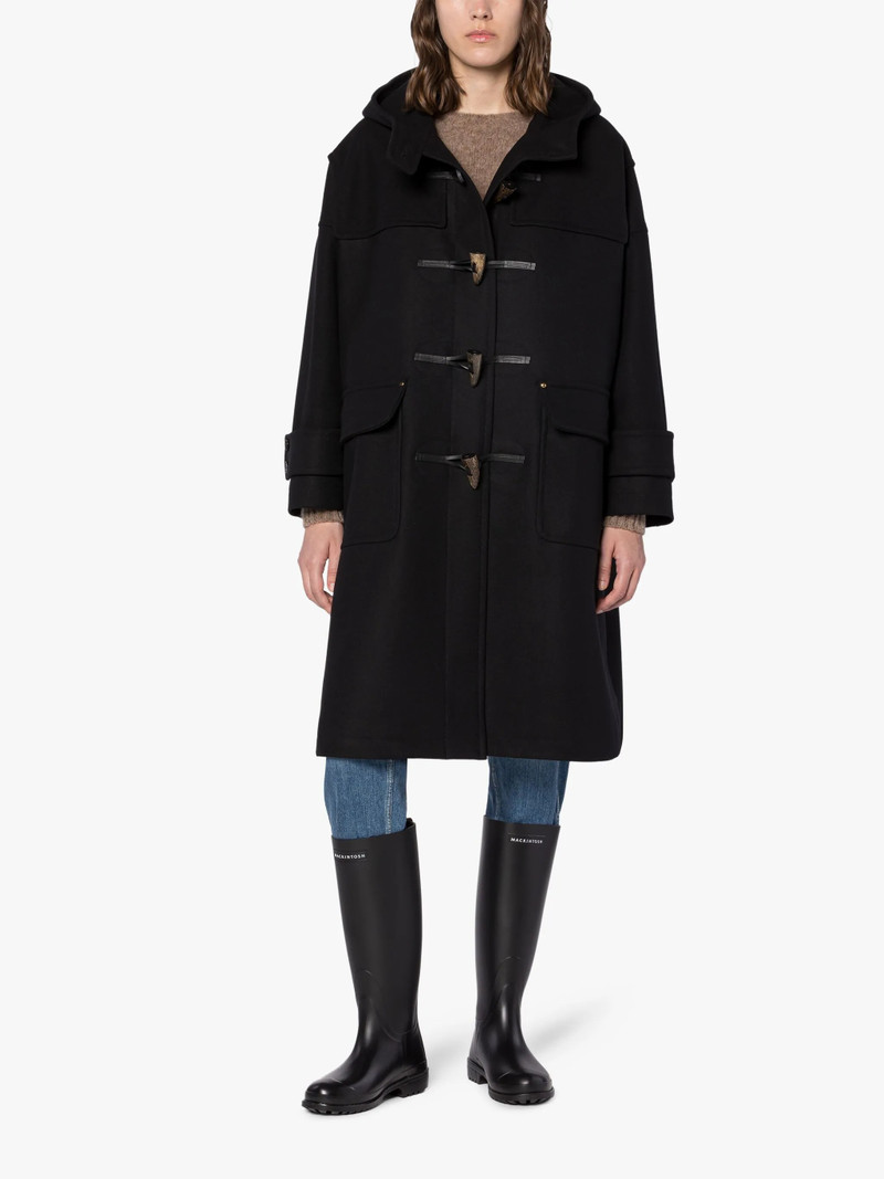 Mackintosh HUMBIE BLACK WOOL DUFFLE COAT outlook