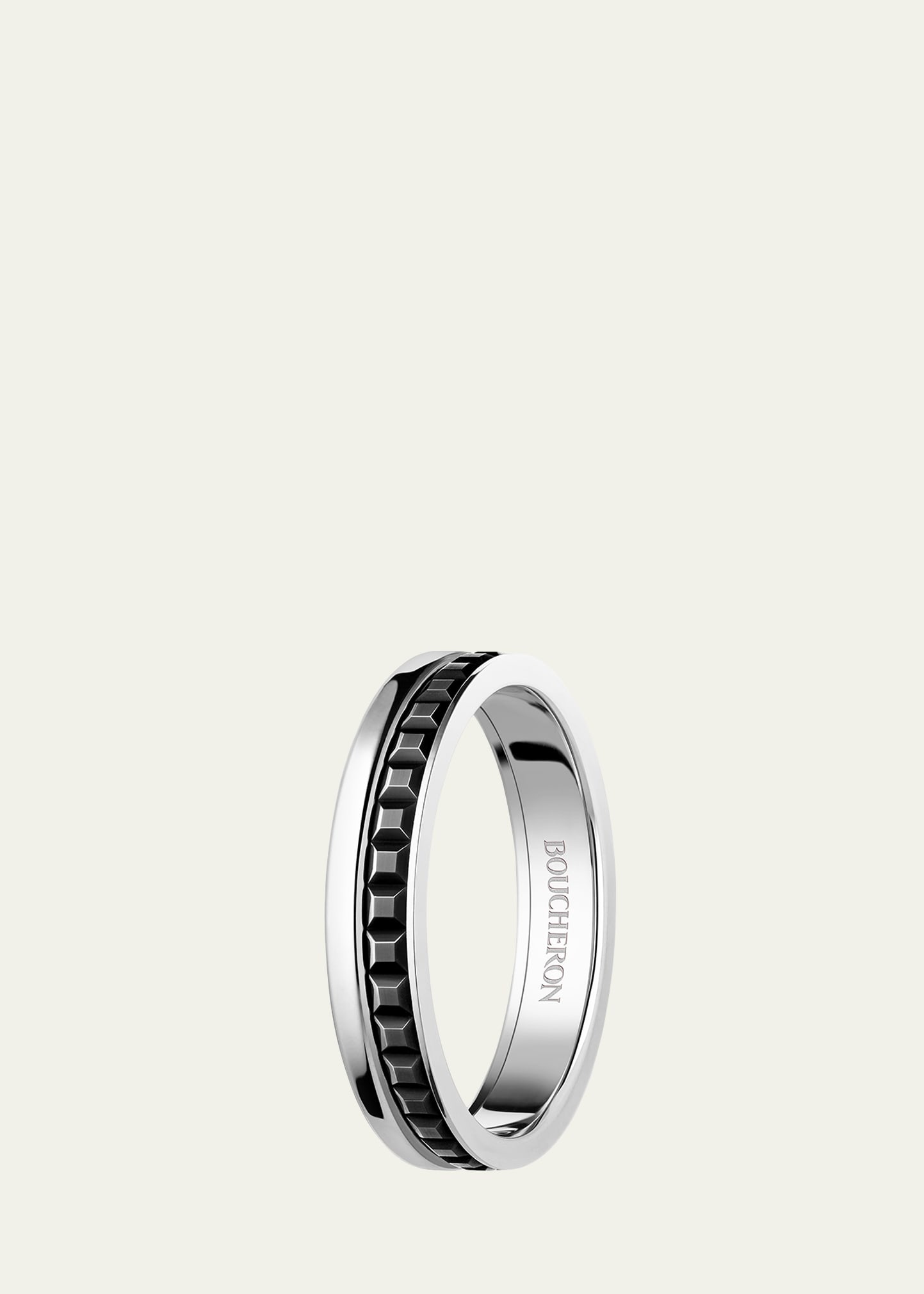 Black and White Gold Quatre Follies Band - 3