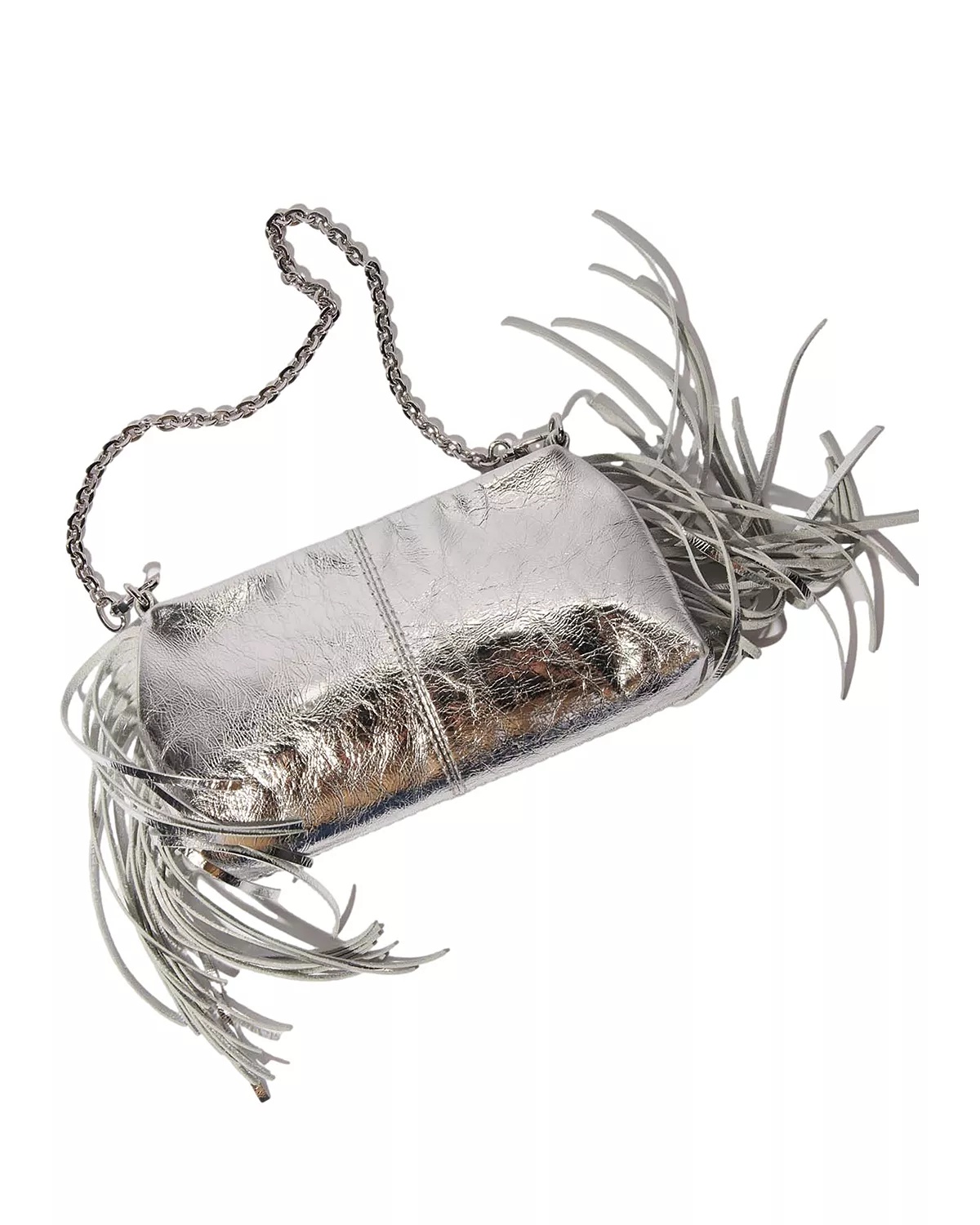Miss M Metallic Leather Pouch - 3