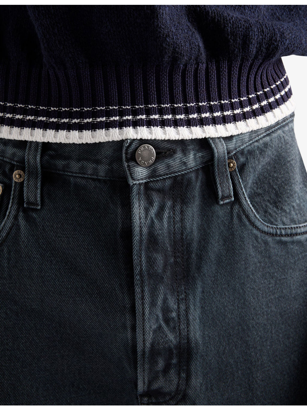 Vintage-Wash Regular Denim Jeans - 6