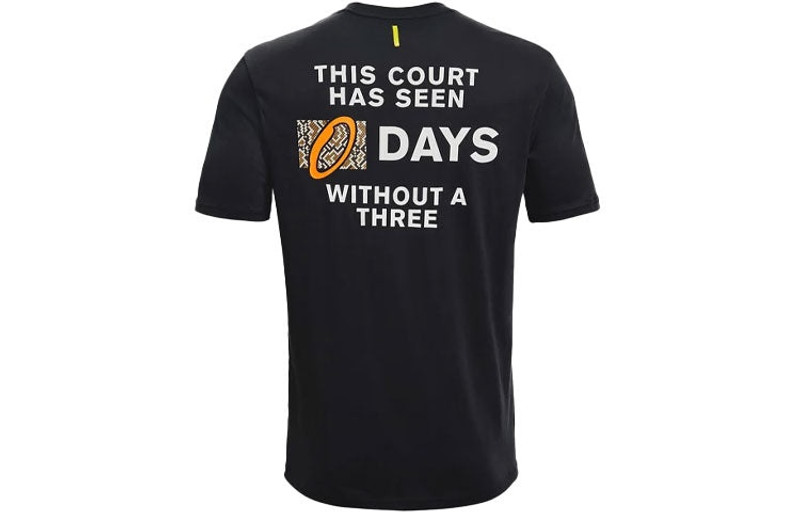 Under Armour Men's Under Armour Curry Athleisure Casual Sports Short Sleeve Black 1364968-001 outlook