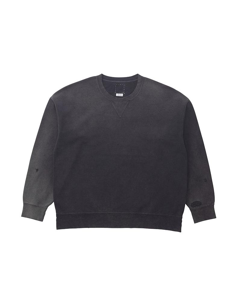 トップス visvimJUMBO SB SWEAT L/S CRASH (BLACK) 3 visvim JUMBO SB SWEAT L/S CRASH BLACK | REVERSIBLE