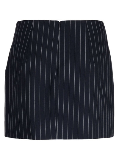 STAUD Annette pinstripe-pattern miniskirt outlook
