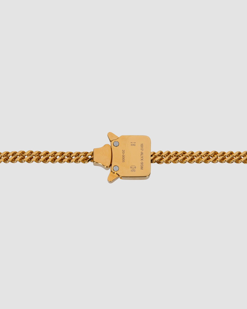 DOUBLE BUCKLE MINI CUBIX CHAIN NECKLACE - 3