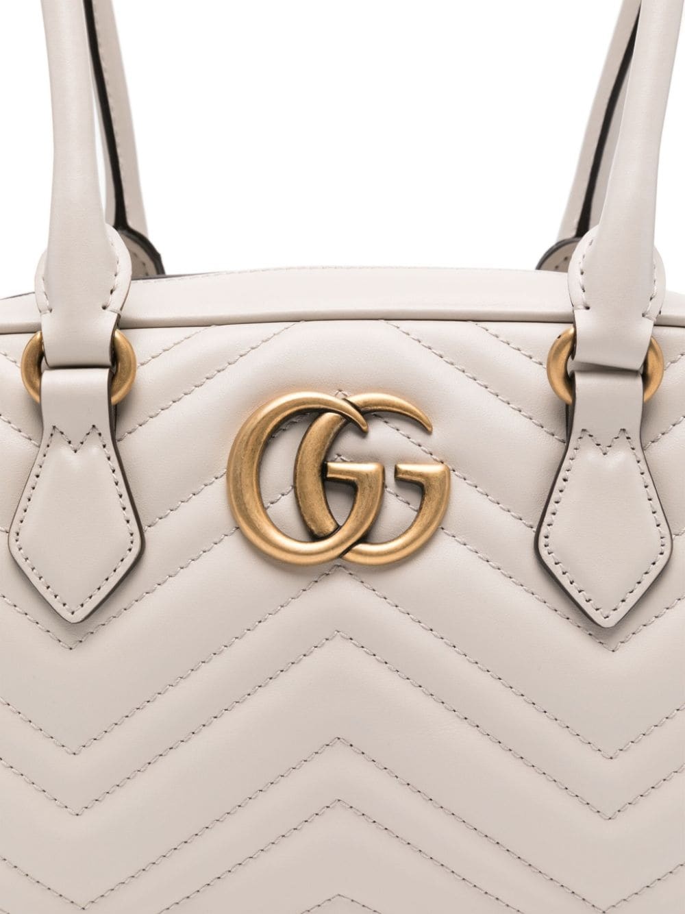 Gg marmont leather shoulder bag - 3