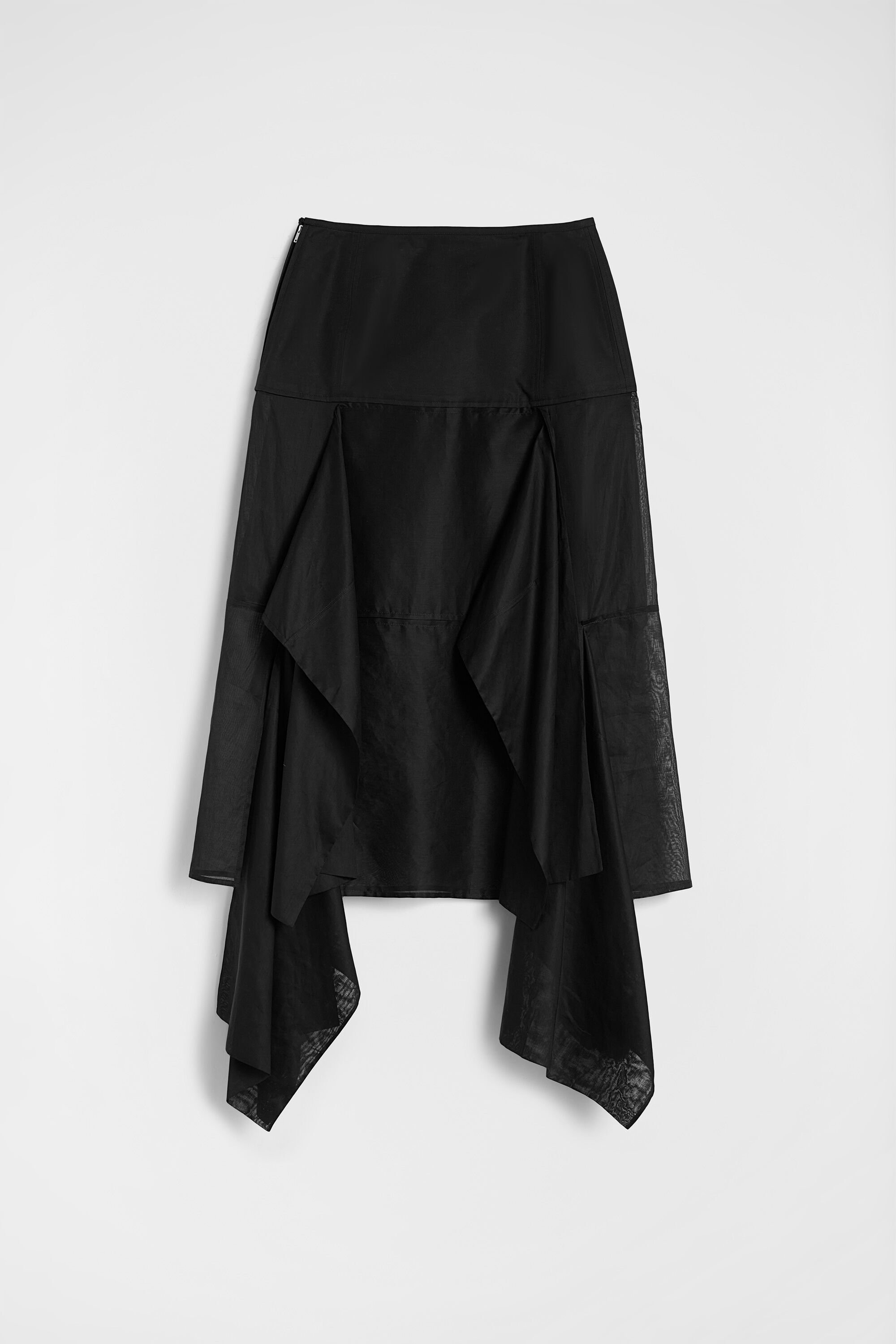 Cotton Muslin Panelled Skirt - 4