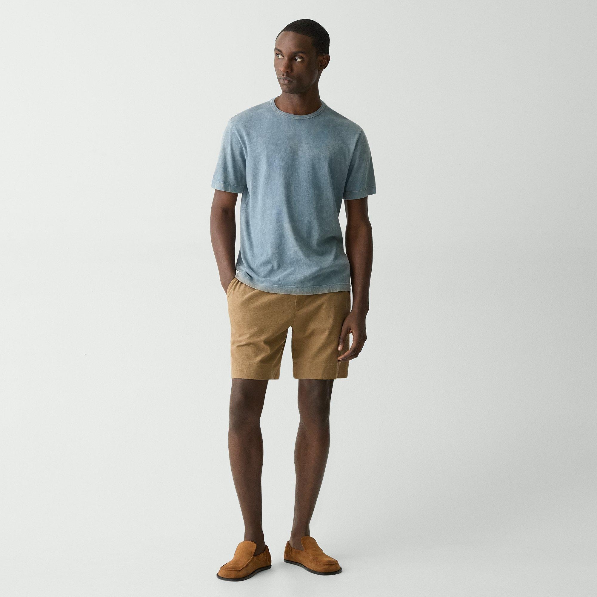Ribbed Crewneck Tee in Fade Jersey - 6