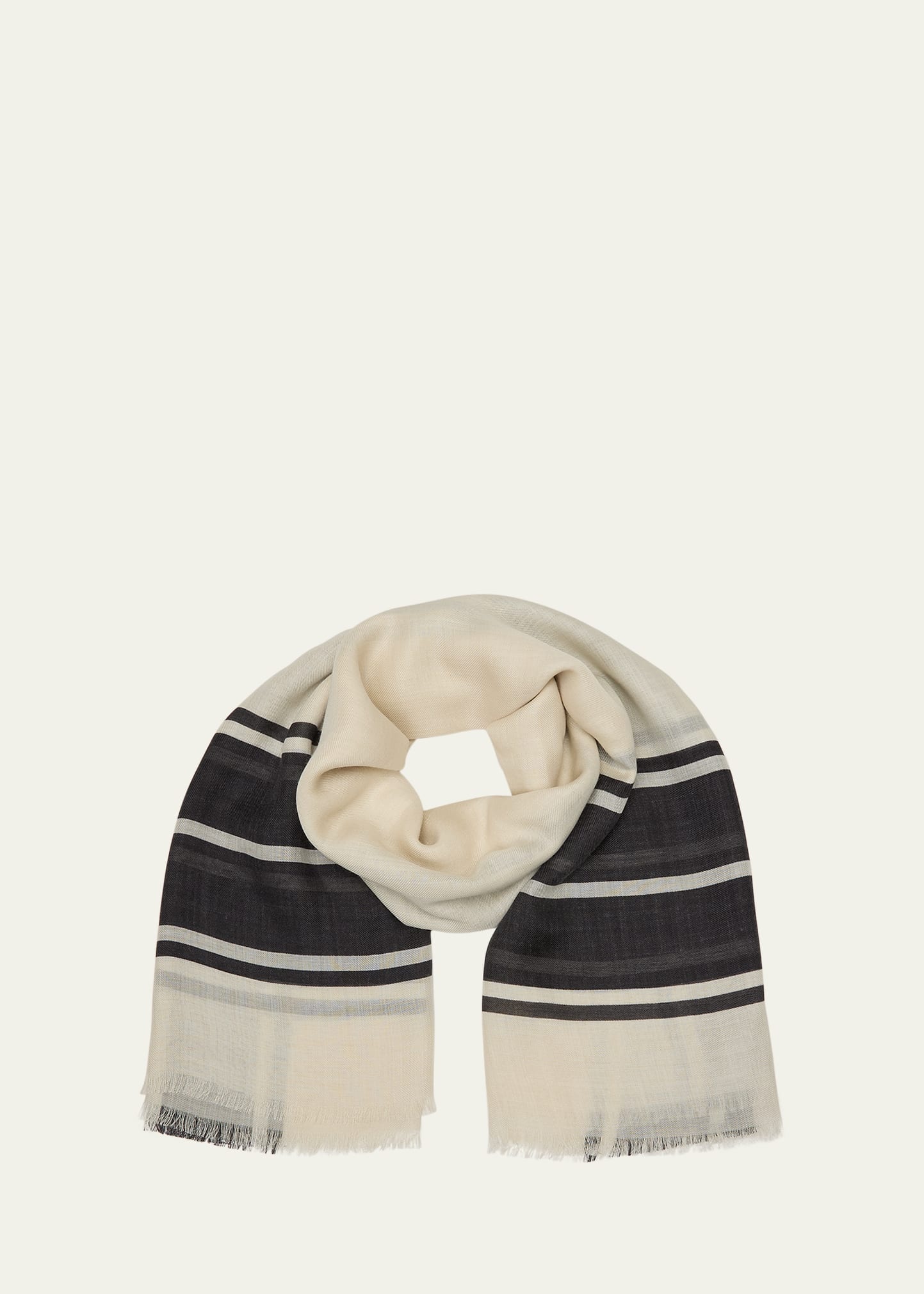 Wool Silk Pareo/Blanket Scarf - 1