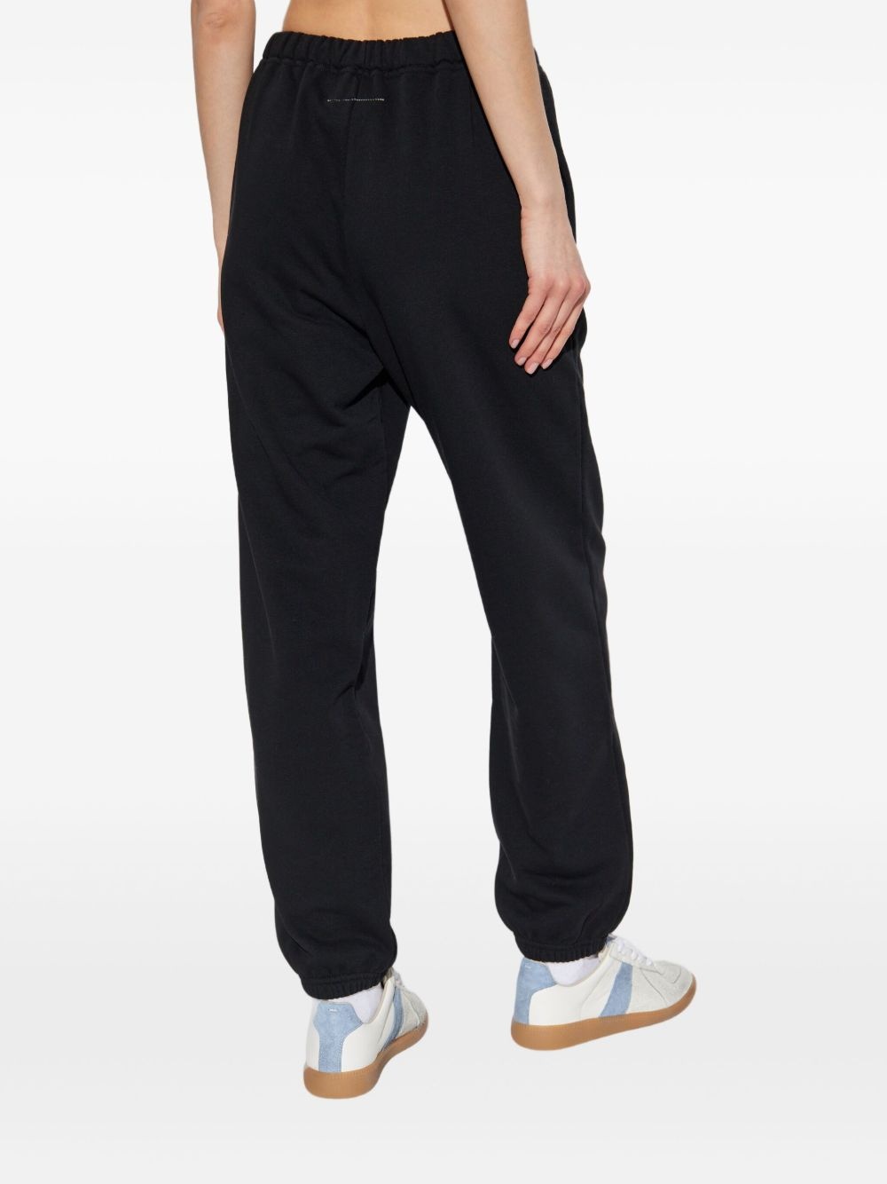 elasticated drawstring track pants - 4
