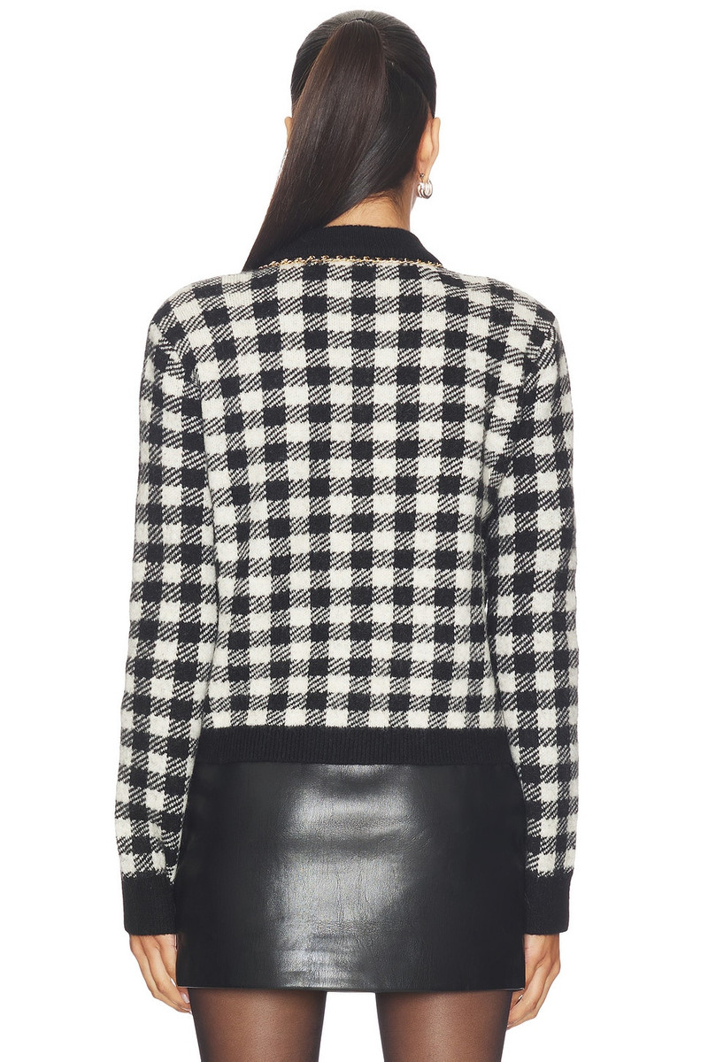 GENERATION LOVE Selma Houndstooth Cardigan outlook