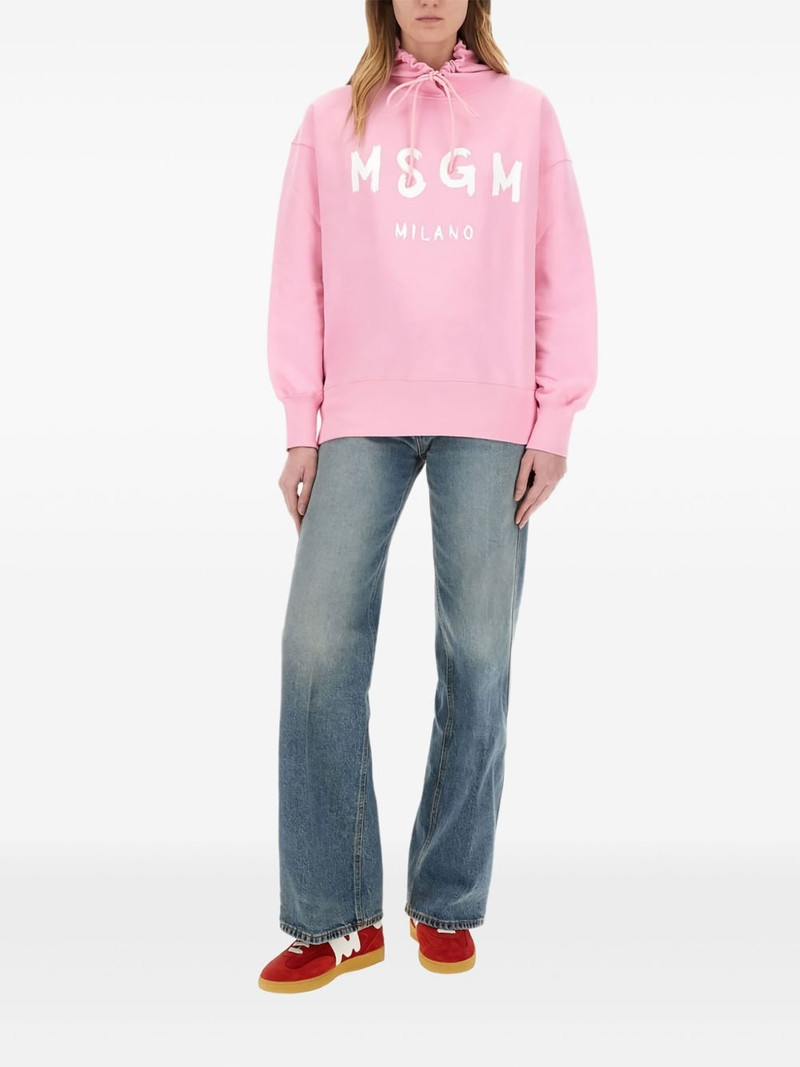 logo-printed hoodie 1