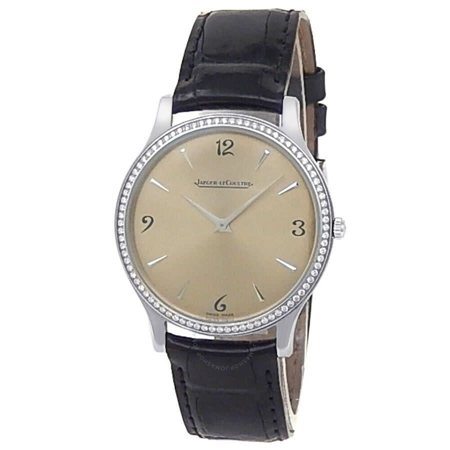 Pre-owned Jaeger LeCoultre Master Ultra Thin Ivory Dial Men's Watch Q1458401 - 1