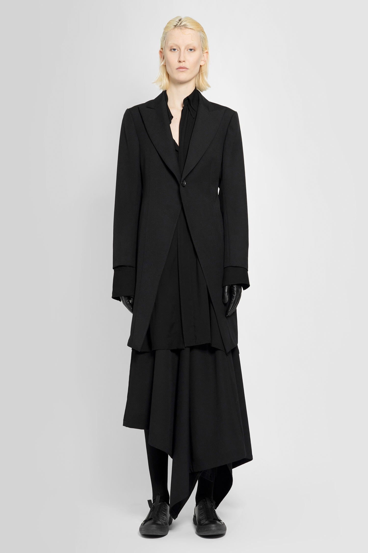 YOHJI YAMAMOTO WOMAN BLACK BLAZERS - 1