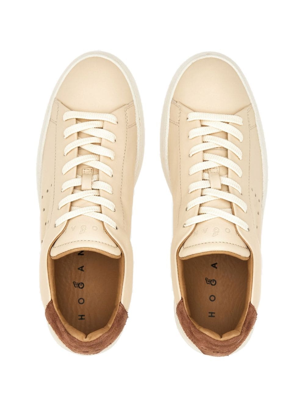 H672 lace-up leather sneakers - 5