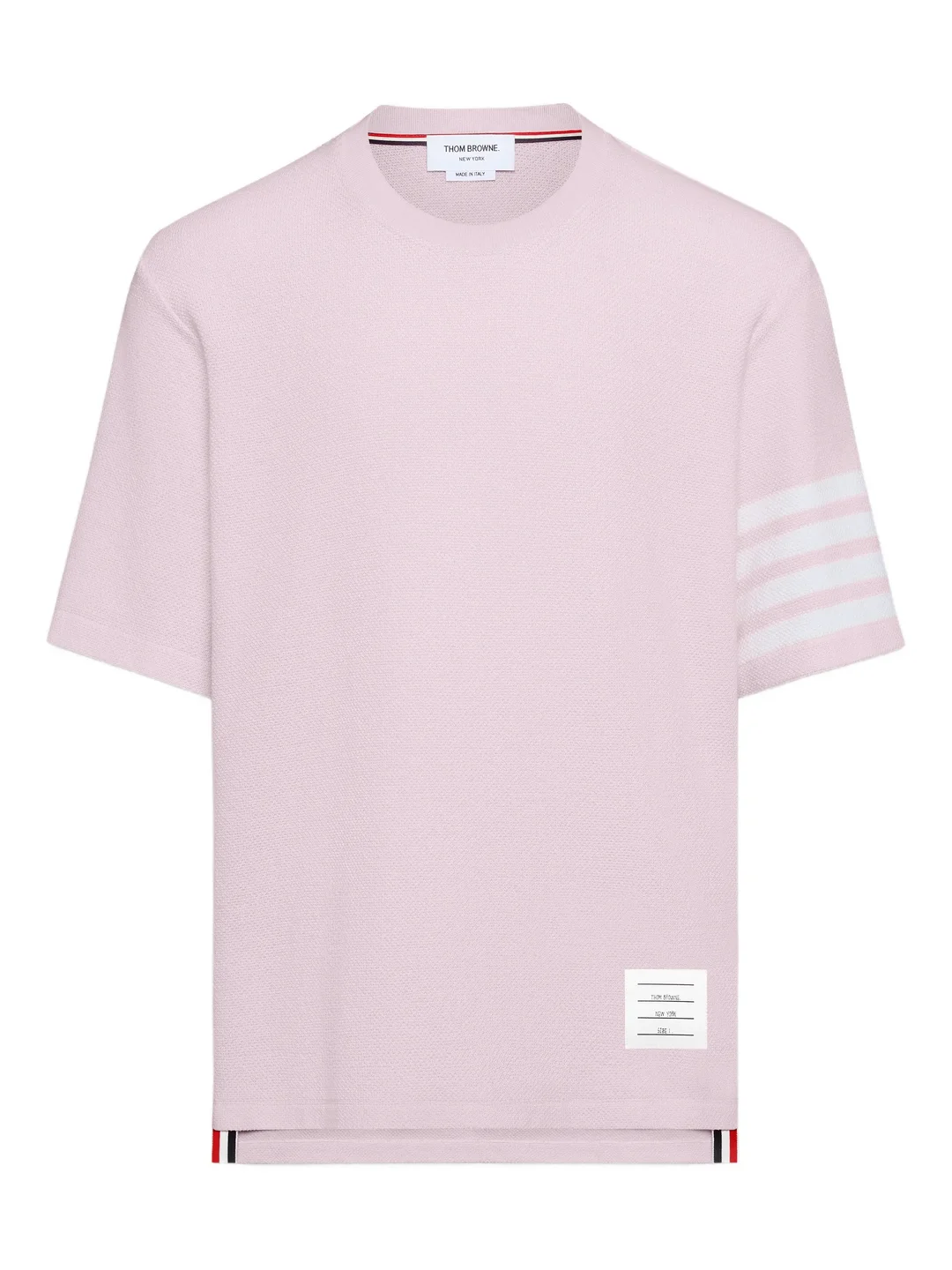 Short Sleeve Textured Pique Tee - 1