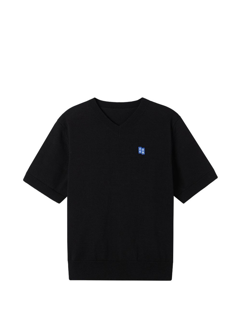 V-neck logo-patch T-shirt 1