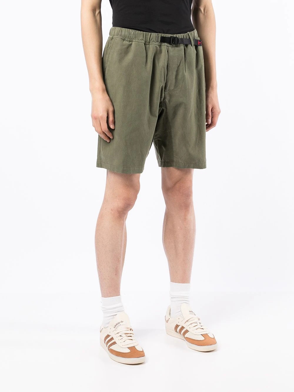 buckled cotton Bermuda shorts - 3