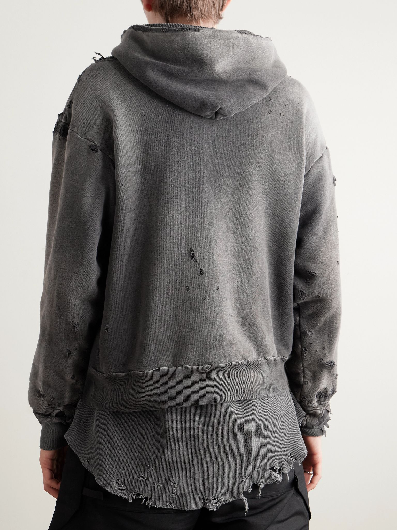 Cotton-Jersey Hoodie Gray - 3