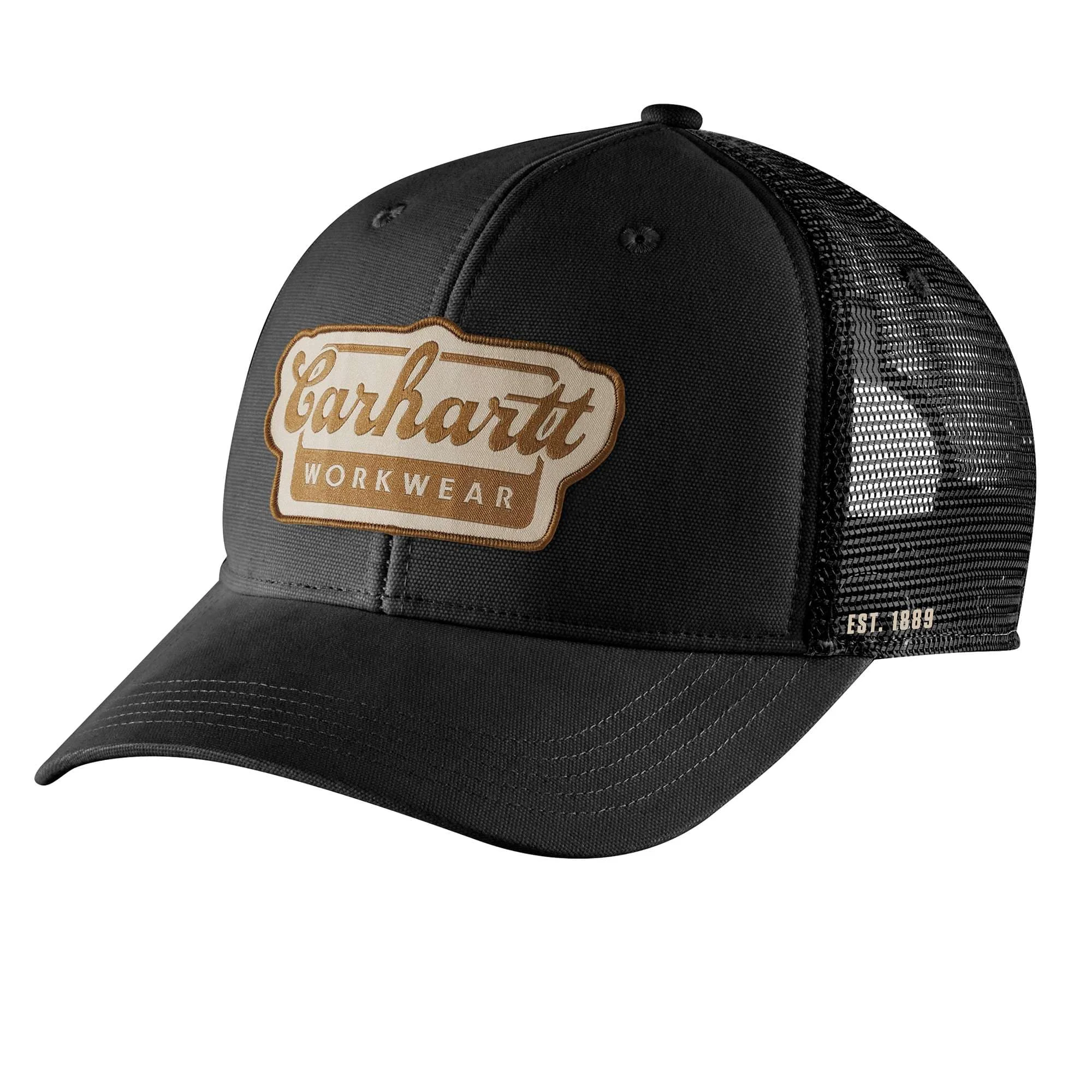 Rugged Flex® Twill Mesh-Back Script Patch Cap - 1