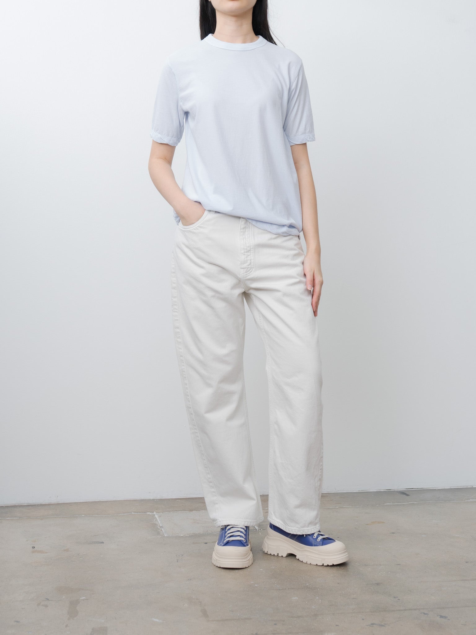 Fresca Single Jersey Standard T-Shirt - Sax - 2
