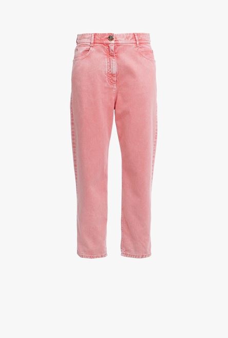 Pink denim boyfriend jeans - 1